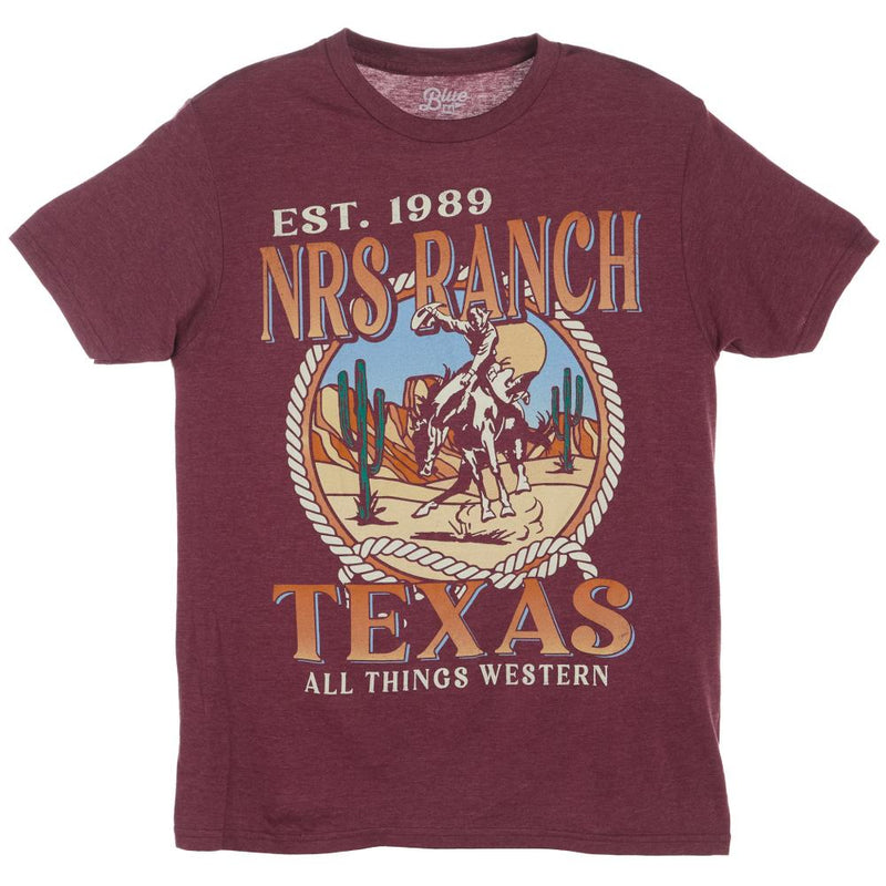 NRS Ranch Wild Johnny Maroon Tee