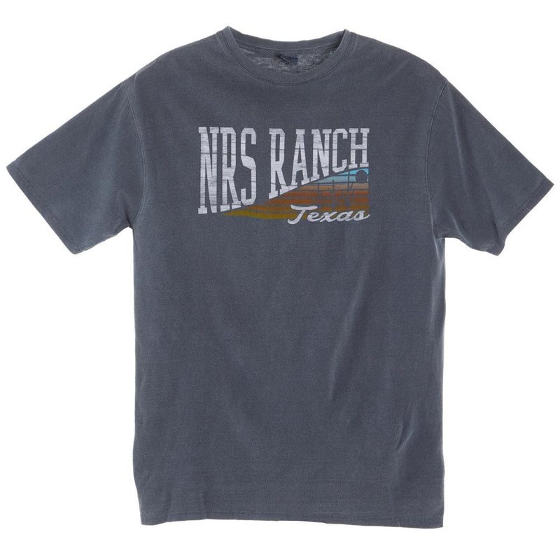 NRS Ranch Texas Slope Logo Indigo Tee