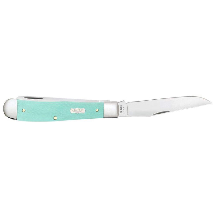 Case Seafoam Green G 0 - Smooth Trapper (10254 SS) Knife