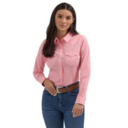 Women's Western Pink Button Down Shirt