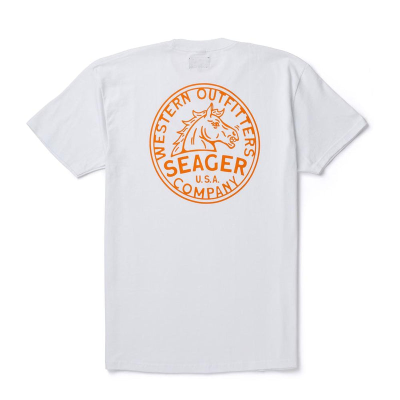 Mens Stang White Tee Shirt