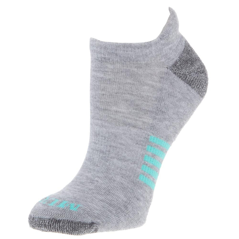 Muck Ladies Grey and Teal Ultra-Dri Tab Sock 2 Pack MEDIUM