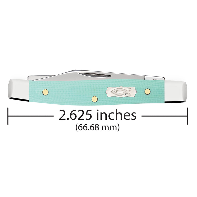 Case Seafoam Green G 0 - Smooth Small Pen (10233 SS) Knife