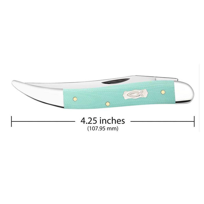 Case Seafoam Green G 0 - Smooth Medium Texas Toothpick (1010094 SS) Knife