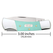 Case Seafoam Green G 0 - Smooth Lockback (101225L SS) Knife