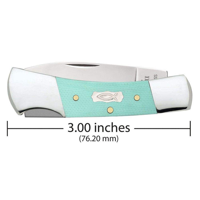 Case Seafoam Green G 0 - Smooth Lockback (101225L SS) Knife