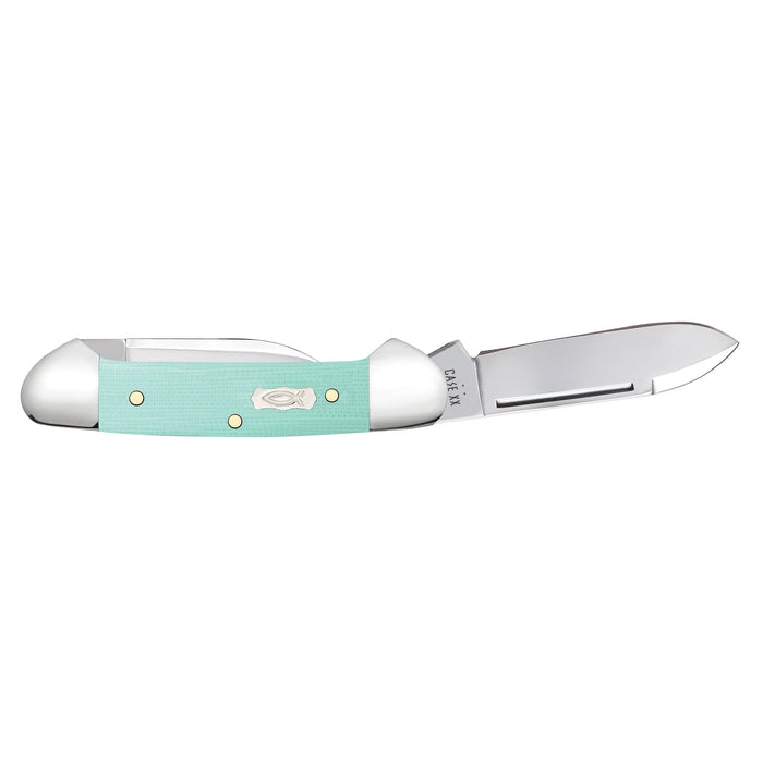 Case Knives Seafoam Green G 0 Smooth Baby Butterbean Knife