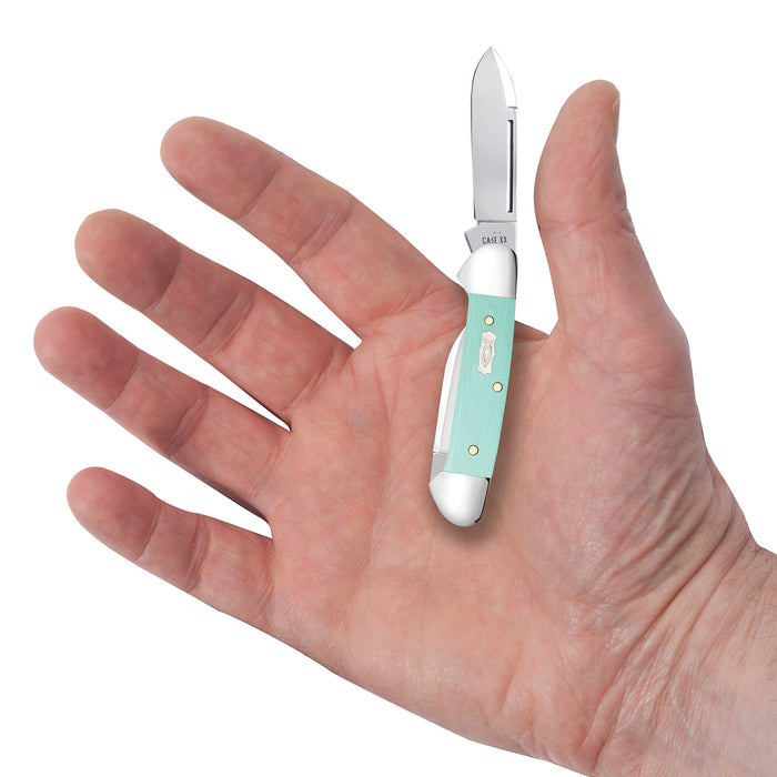 Case Knives Seafoam Green G 0 Smooth Baby Butterbean Knife