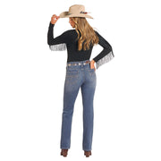 Rock & Roll Denim and High Rise Bootstitch Modest Bootcut Jeans