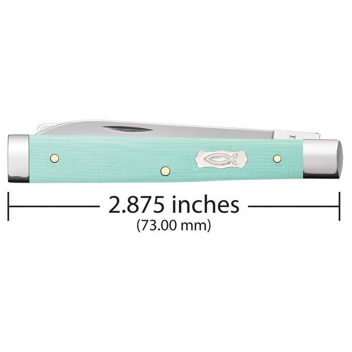 Case Knives Seafoam Green G-10 Baby Doc Knife