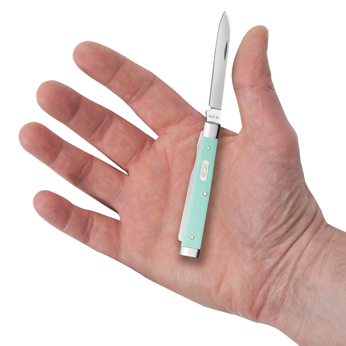Case Knives Seafoam Green G-10 Baby Doc Knife