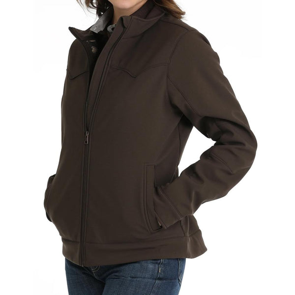 ジャケット STAND Women Outer 622968983 87910 BROWN Cinch Women's Brown Bonded Jacket