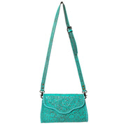 Tooled Turquoise Crossbody