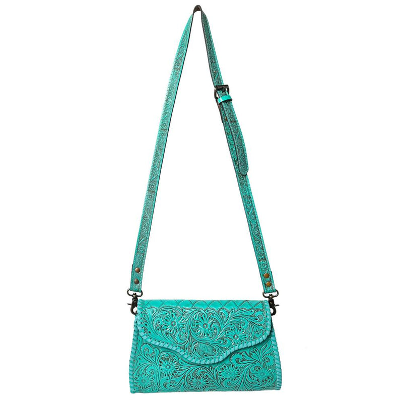 Tooled Turquoise Crossbody