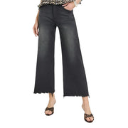 Black Wide Leg High Waisted Jean