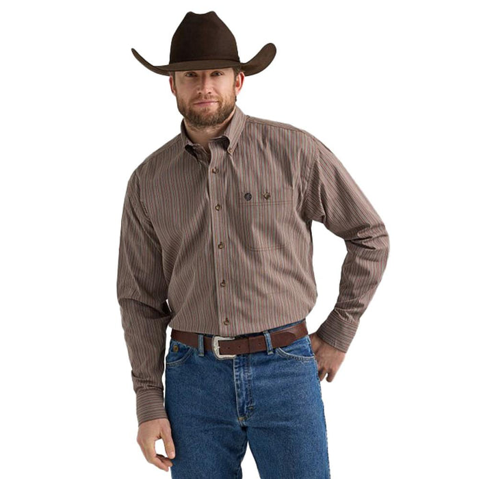 George Strait Long Sleeve Button Down One Pocket Shirt