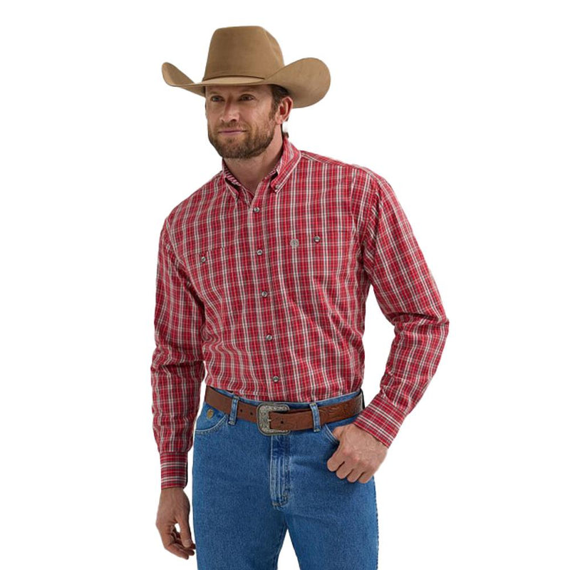 George Strait Red Plaid Shirt