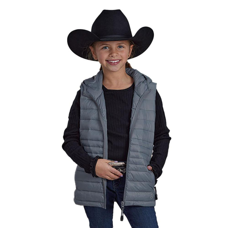 Girls Grey Crushable Vest