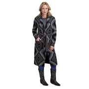 Women's Grey Aztec Duster