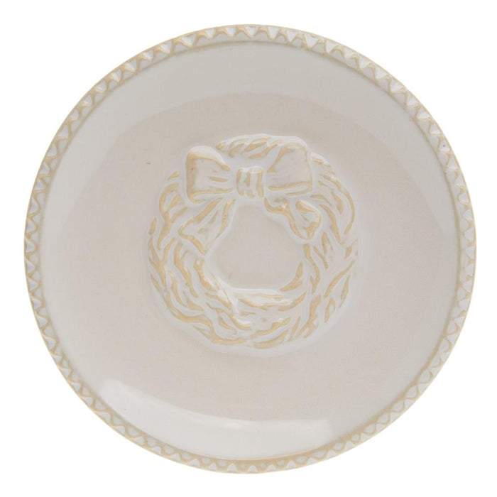 Wreath Tidbit Plate