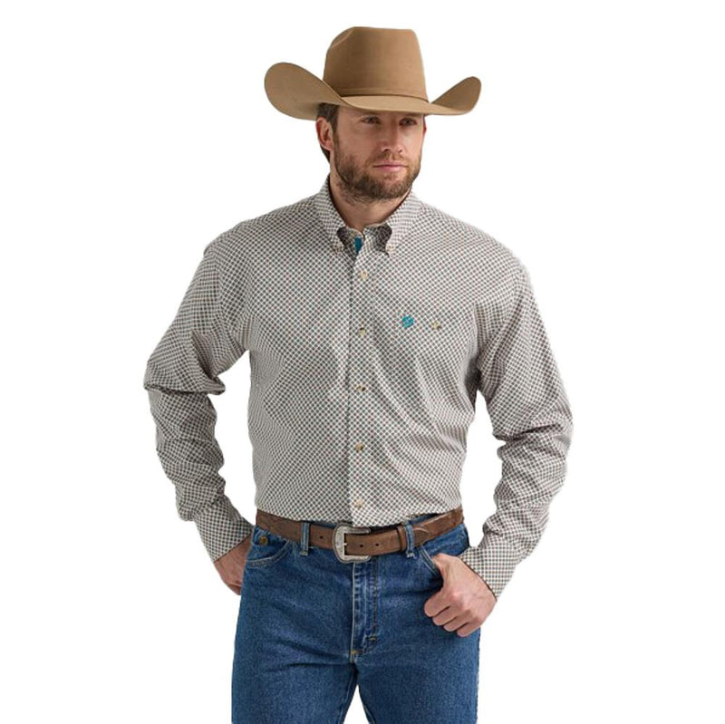 George Strait Long Sleeve Button Down One Pocket Shirt