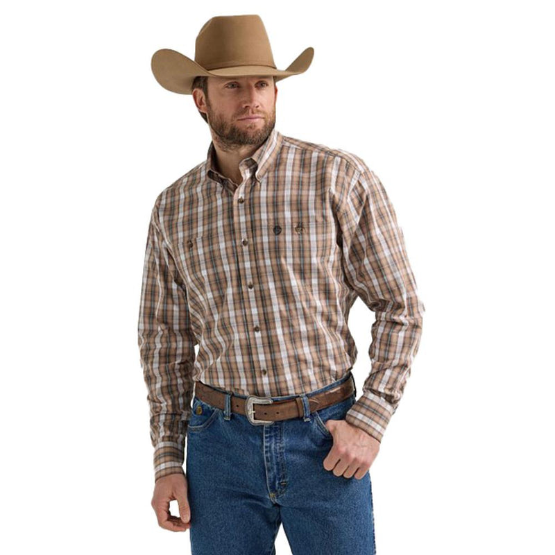 George Strait Long Sleeve Button Down Two Pocket Shirt