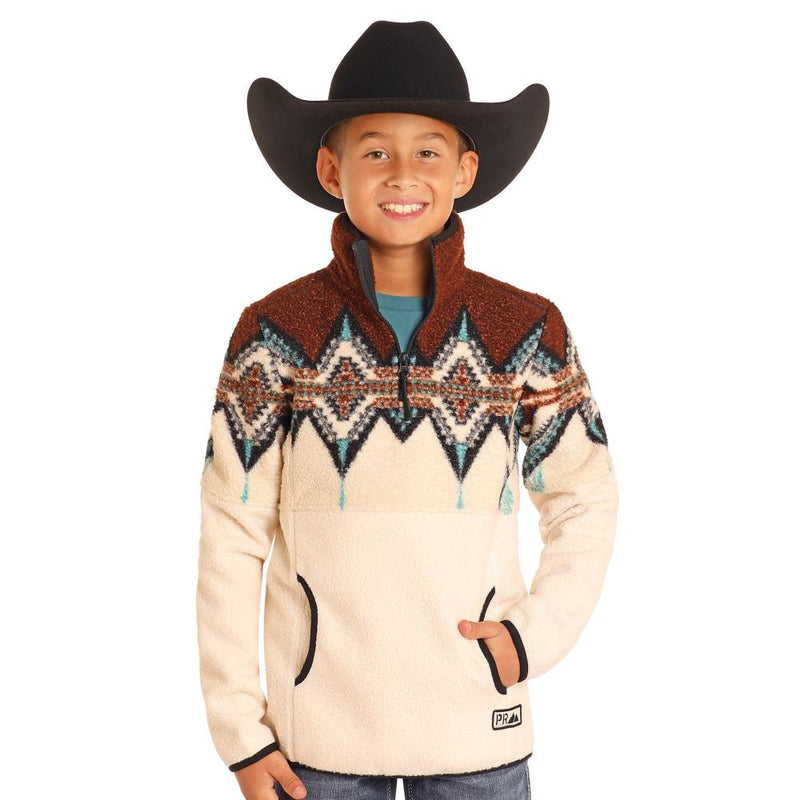 Boys Border Berber Pullover