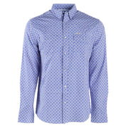 Brand Mens Blue Vented Pearl Snap Shirt