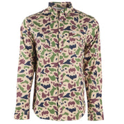 Brand Mens Camo Vented Long Sleeve Pearl Snap Shirt