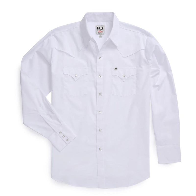 Mens Pro White Long Seeve Shirt