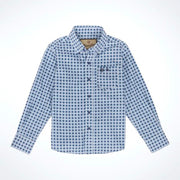 Boys Blue Print Shirt