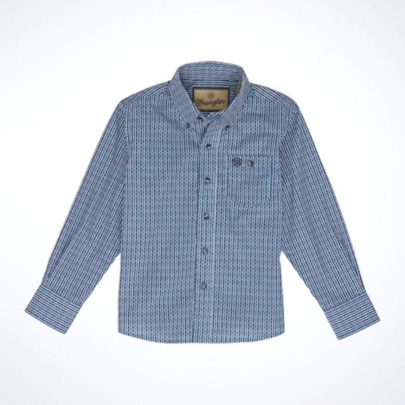 Boys Blue Stripe Classic Shirt
