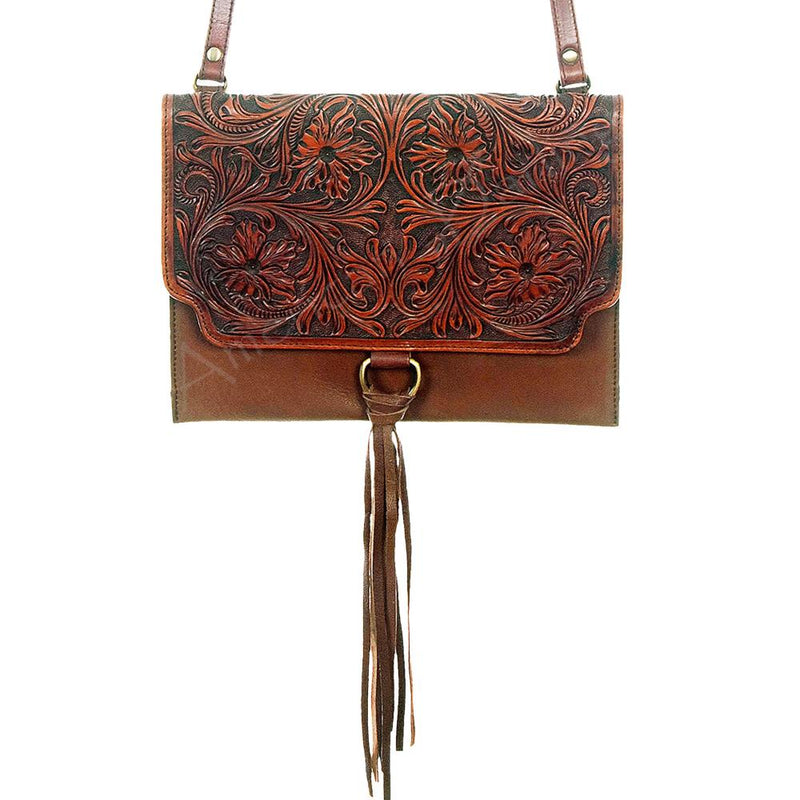 Leather Tooled Bag
