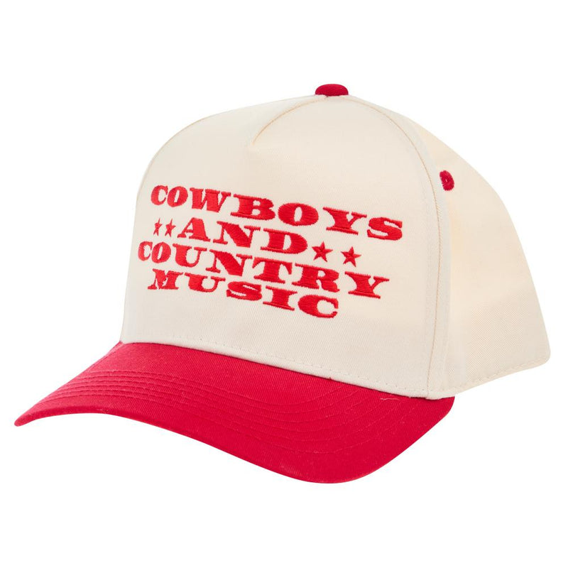 Cowboys and Country Music Red/Natural Cap