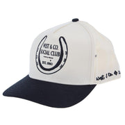 & Co Black/Cream Social Club Embroidered Cap