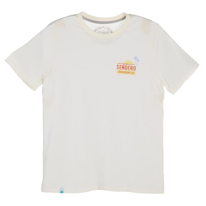 Mens wboy Waterski Club White Tee
