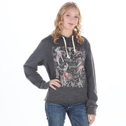 XOXO Art Womens Ride Em Cowboy Black Top