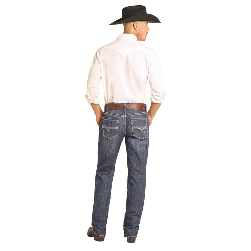 n Double Barrel Relaxed Stackable Boot Cut Jean