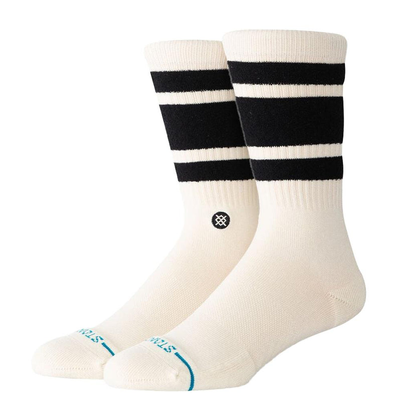 Unisex Boyd Cozy Black and White Crew Socks