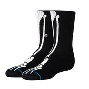 Kids Bones Black Crew Socks