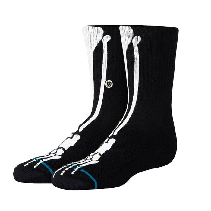 Kids Bones Black Crew Socks