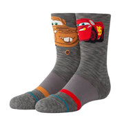 Kids Kachow Dark Grey Crew Socks