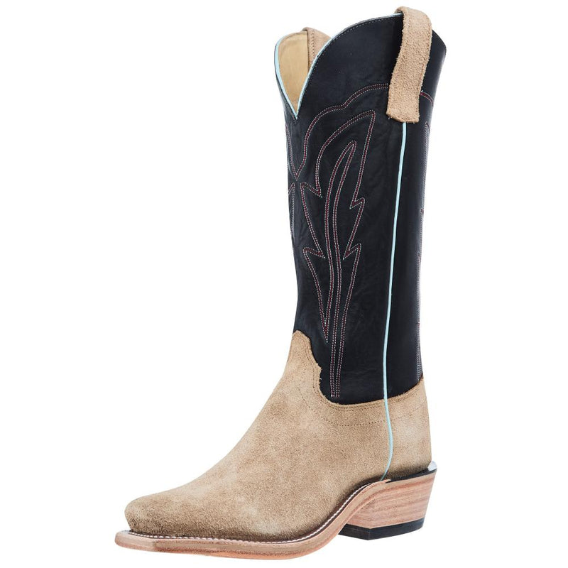 Men`s Ride Ready Mesquite Beeswax Roughout 15in Black Gold Top