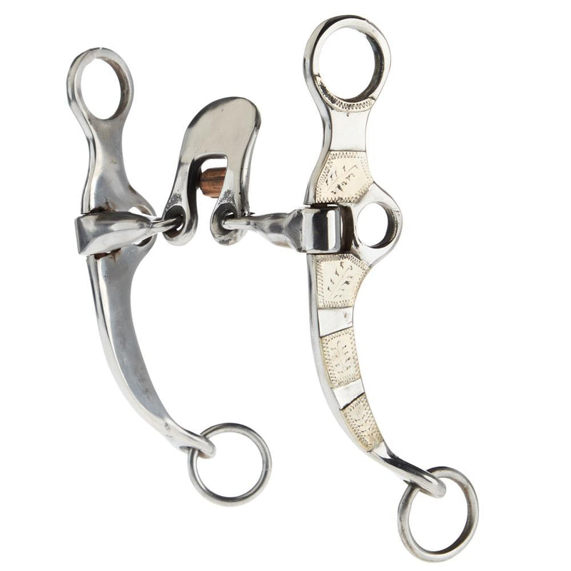 Snaffle with Spoon and Roller Bit