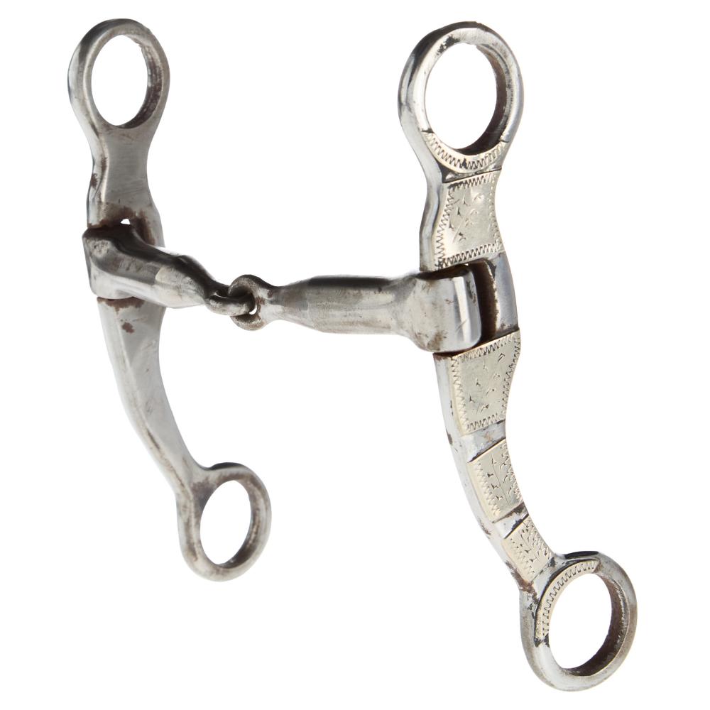 Nichols Banana Shank Snaffle Bit Mule Training Bit - W Nichols Banana Shank Snaffle Bit Mule Training Bit - W