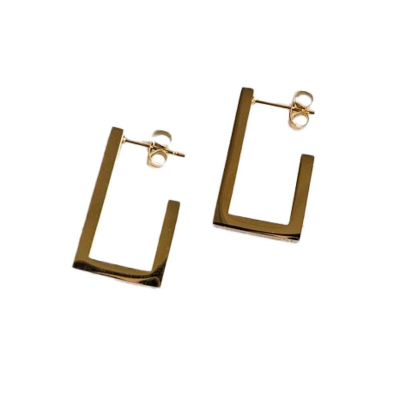 And Women Luxe Gold Goldi Hoops