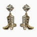 Gold Cowboy Boot Earrings