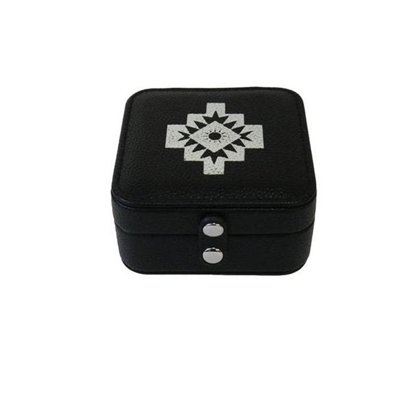 West And Company Black Square Jewelry Case