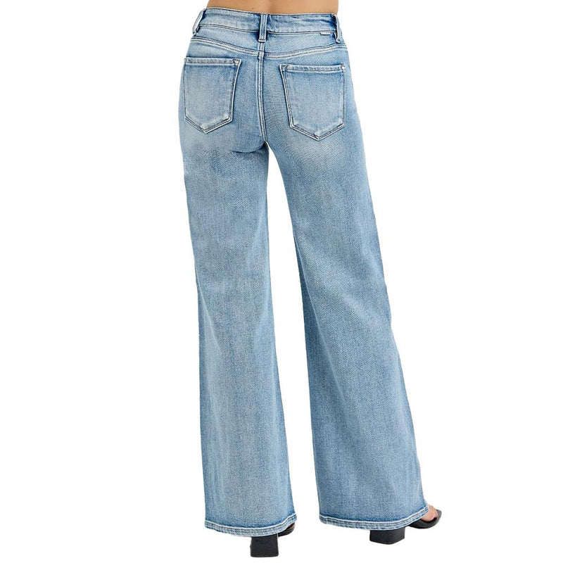 Women's Medium Wash Front Pocket Jeans