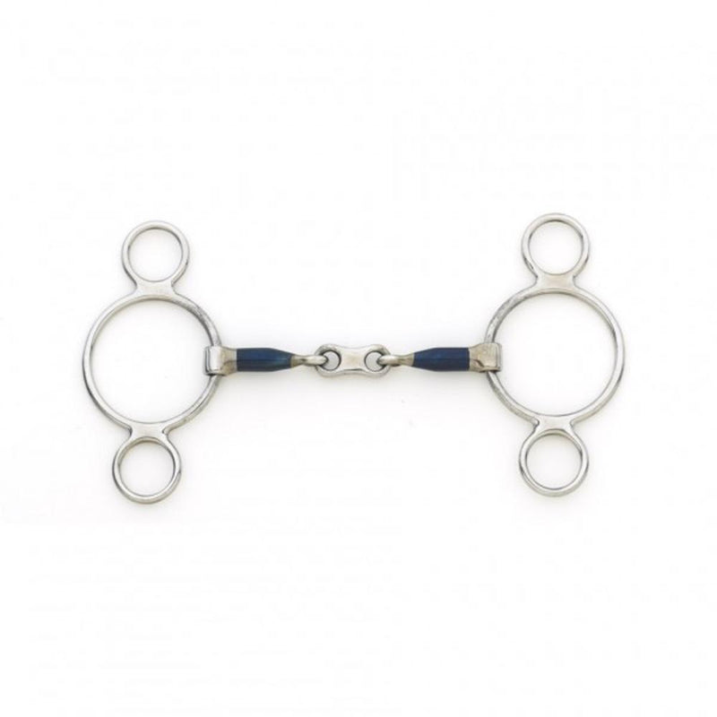 Blue Steel 2 Ring French Link Gag